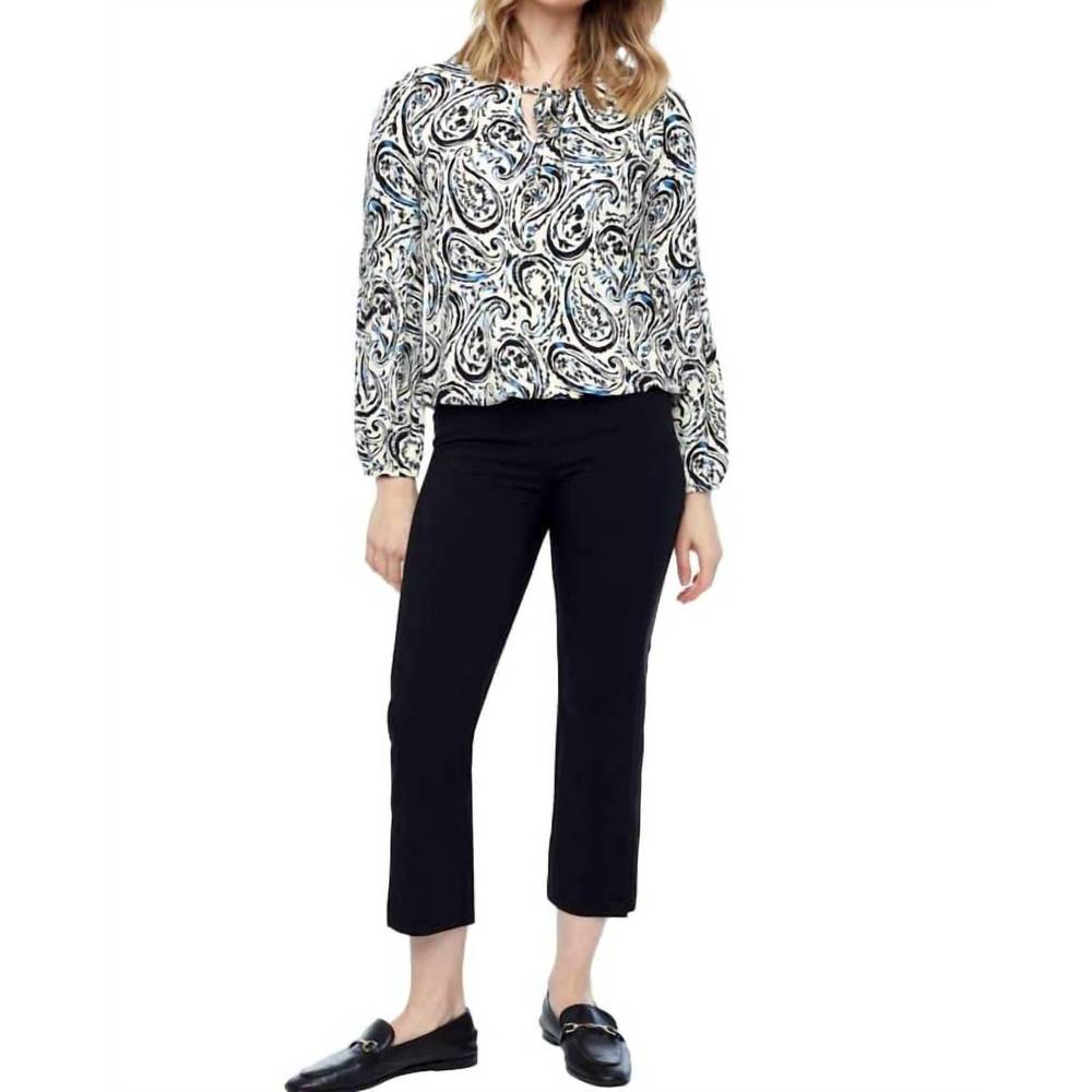 NEW UP! women's spiral long sleeve blouse in spiral print